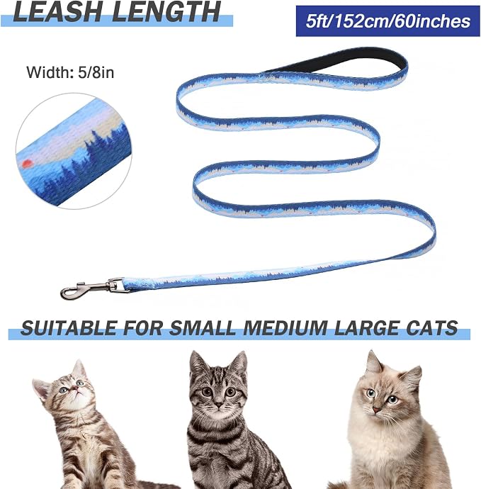 Hikiko Cat Harness and Leash Set Escape Proof Adjustable Walking Travel Soft - Image 6