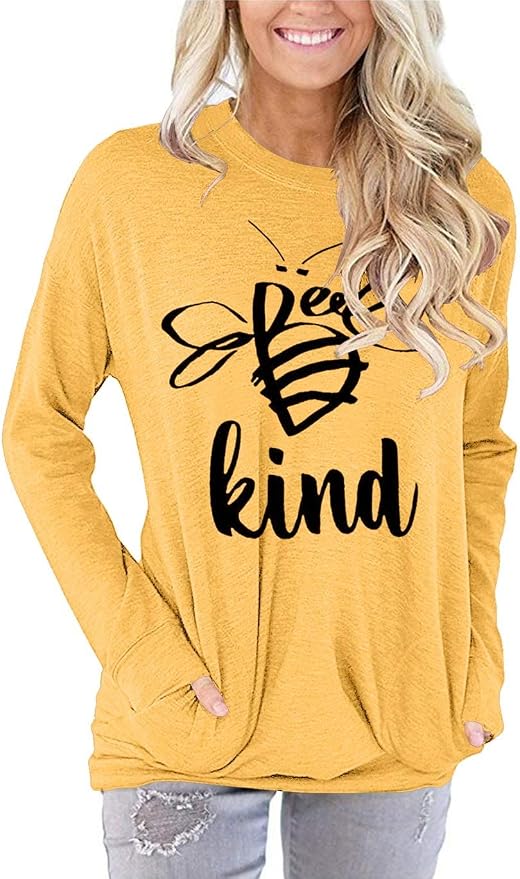 Akihoo Womens Casual Long Sleeve Tunic Tops Crew Neck Shirt Blouses by Akihoo