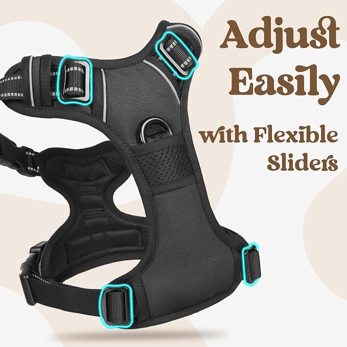 rabbitgoo Dog Harness Small Sized, No Pull Pet Harness - Image 4