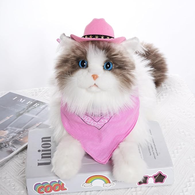 choyaxo Halloween Costumes for Dogs Cat Pet Cowboy Costume Cowboy Hat - Image 4