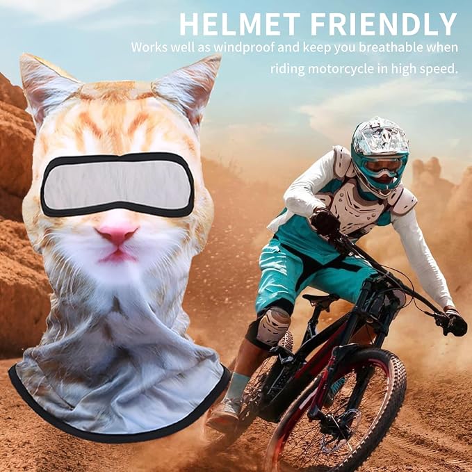 3D Cat Ski Balaclava Sheisty Face Mask - Image 6
