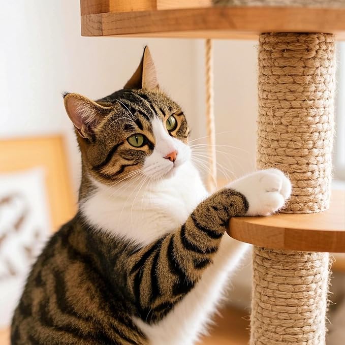 Sisal Rope for Cat Scratcher 1/4" 166 Ft Cat Tree Rope Twine for Repairing Cat - Image 7