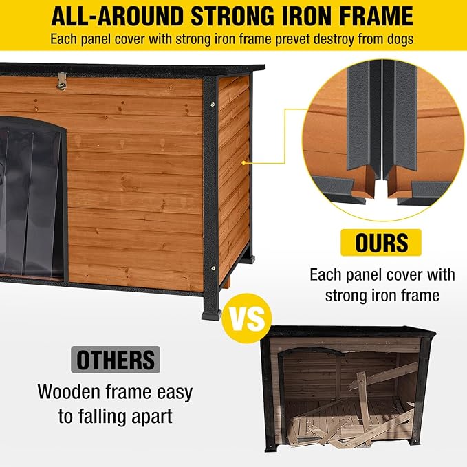 Aivituvin Heated Dog House Outdoor & Indoor Dog Kennel - Image 7
