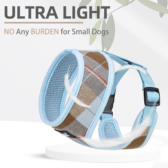PUPTECK Soft Mesh Dog Harness and Leash Set Pet Puppy Cat Comfort Padded Vest - Image 5