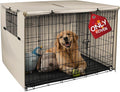 Explore Land 42 inches Dog Crate Cover Heavy Duty Polyester Pet Kennel Sunshade by ExploreLand