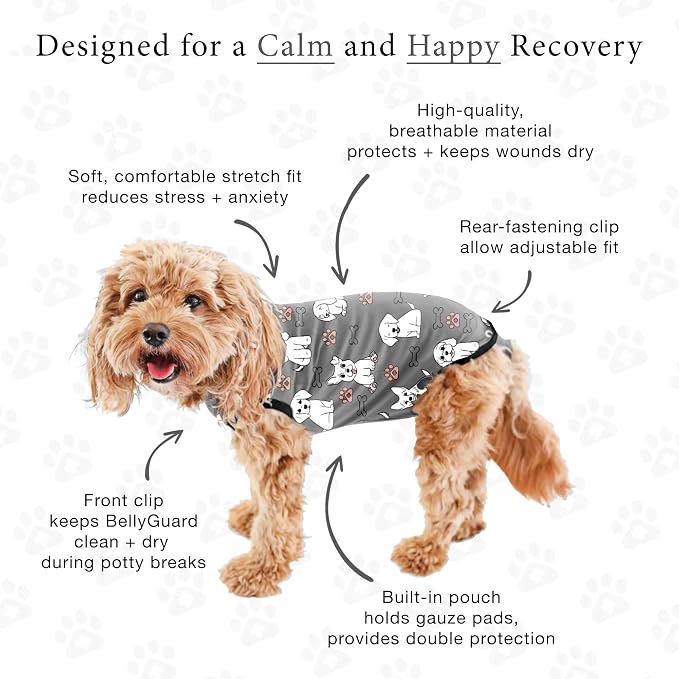 BellyGuard Dog Surgery Recovery Suit, Dog Onesie - Image 5