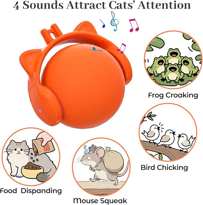ORSDA Cat Toys for Indoor Cats, New Intelligent Voice Timing Touch Control Cats - Image 5