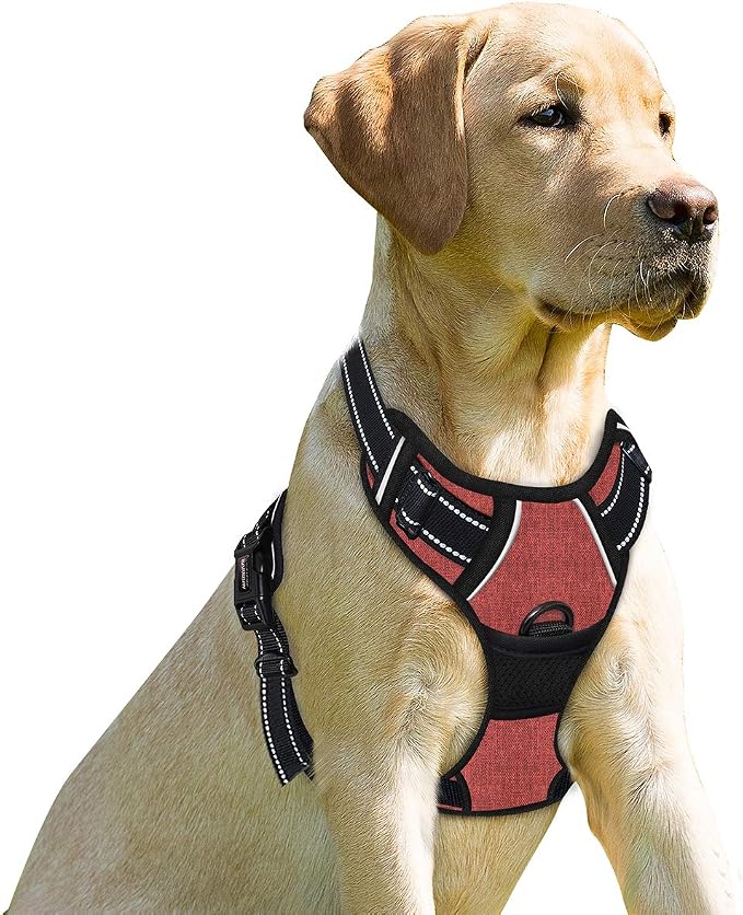 BARKBAY No Pull Dog Harness Front Clip Heavy Duty Reflective Easy Control Handle by BARKBAY