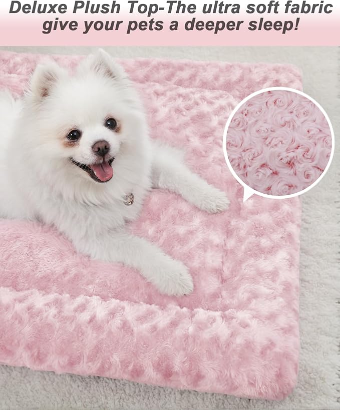 Washable Dog Bed Mat Crate Pad Soft Fluffy Pet Kennel Beds Dog Sleeping Mattress - Image 3