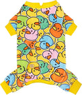KYEESE Dog Pajamas Comfy Dogs Clothes Stretchable Pet Jammies Colorful Duck by KYEESE