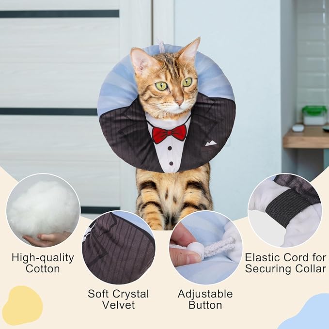 BEAUTYZOO Cat Cone Collar Soft, Cat Recovery E Collars After Surgery to Stop - Image 2