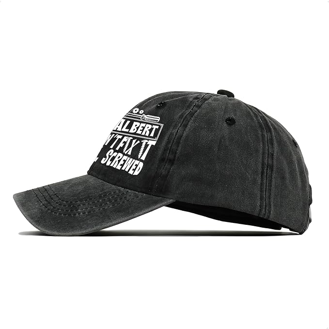 Personalized Vintage Washed Denim Dad Hat, Custom Baseball Cap - Image 3