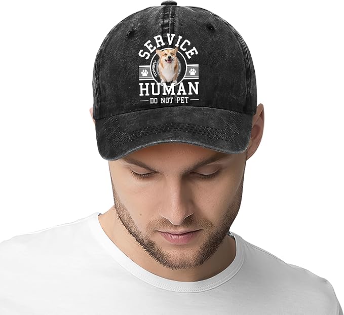 Personalized Vintage Washed Denim Dad Hat, Custom Baseball Cap - Image 6