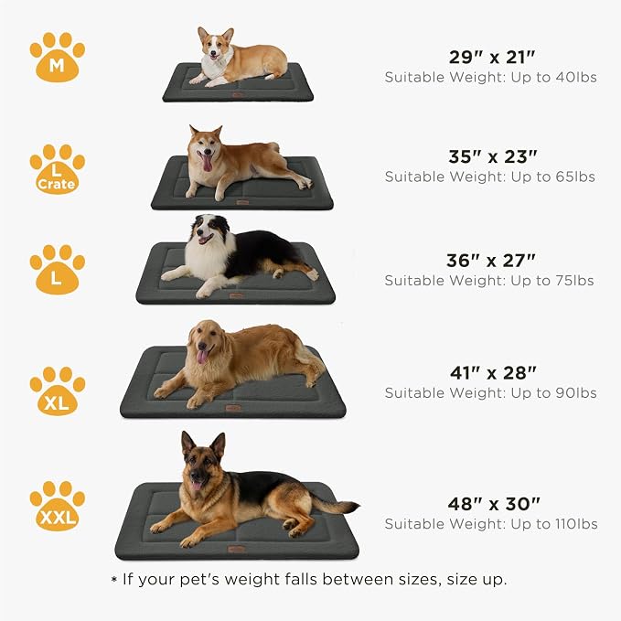 Joydeco Low Profile Dog Crate Mat Reversible Bed Pad, Washable Dog Pad Mat - Image 7