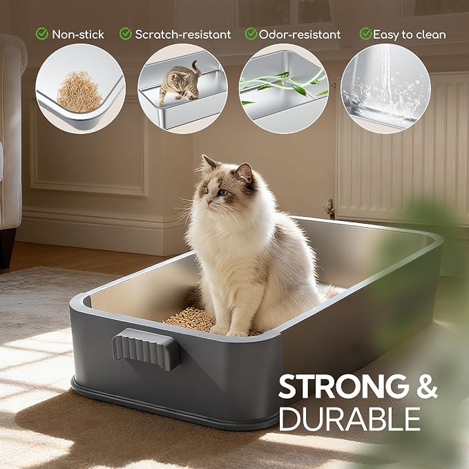 Soulbond Stainless Steel Cat Litter Box - Image 6