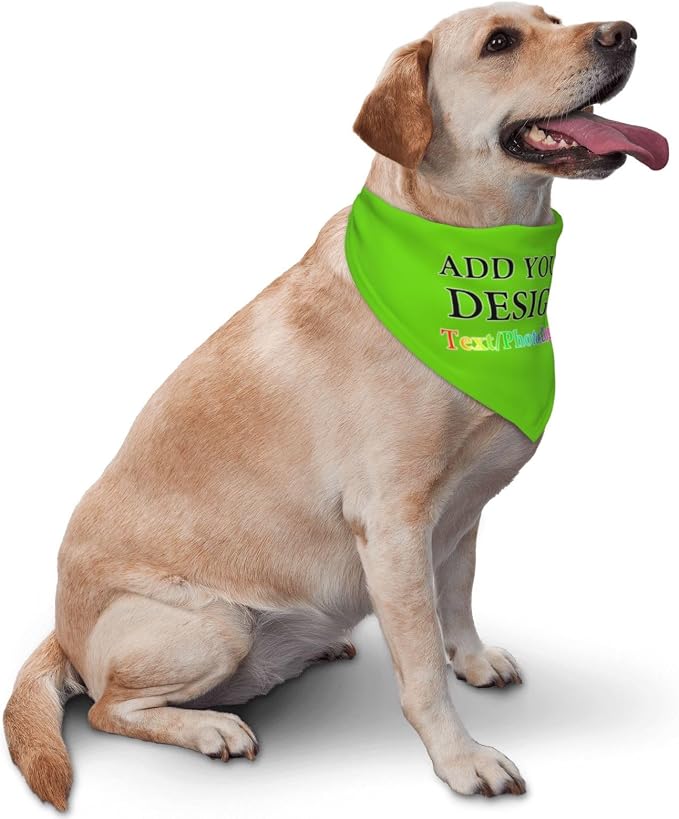 Personalized Dog Scarf Add Your Design Custom Dog Bandanas - Image 4