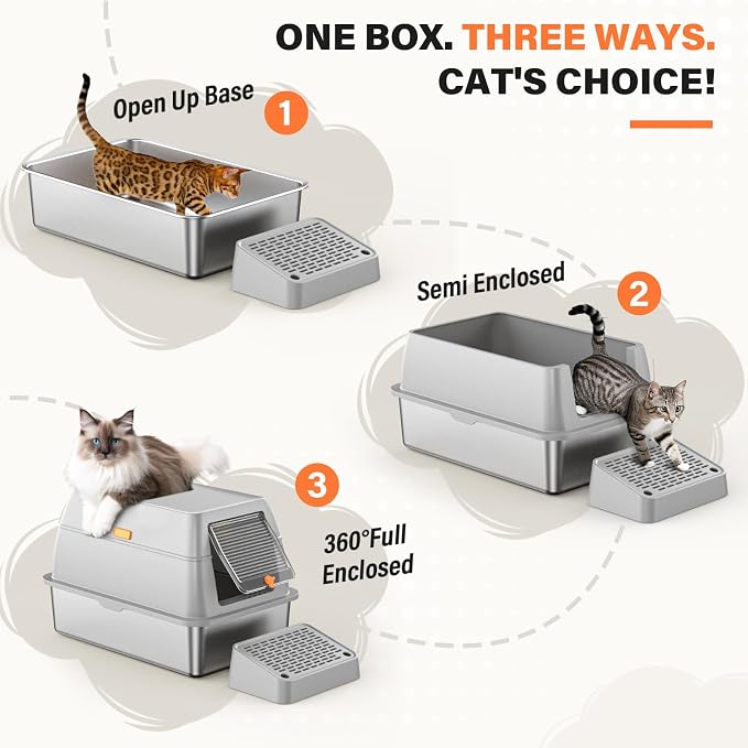 Stainless Steel Cat Litter Box - Image 5