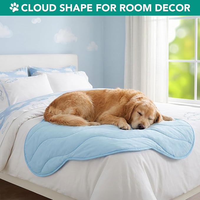 PetAmi Dog Cooling Mat, Cloud Shape, Reversible Cooling Nylon Blanket Soft - Image 5