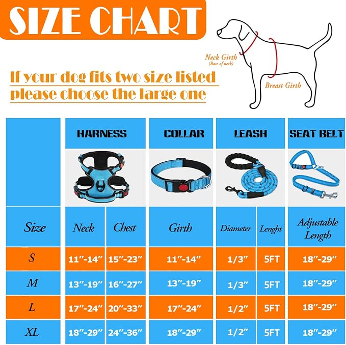 No Pull Dog Harness, Collar & Leash Set - Image 3