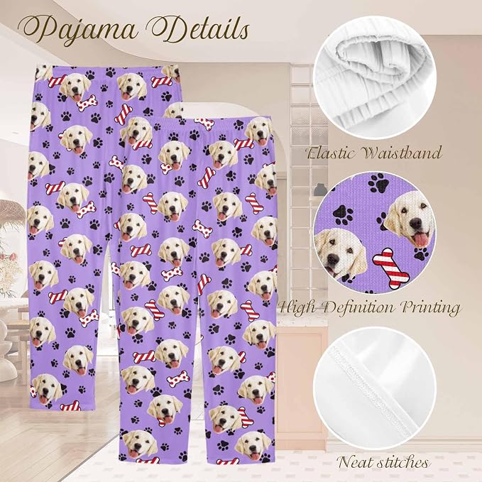Custom Couple Pajama Pants Sock - Image 4