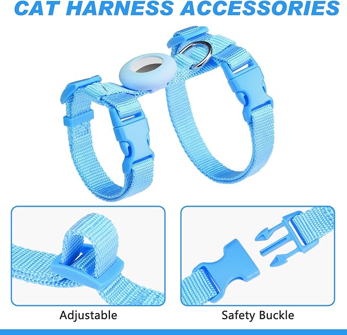Cat Harness and Leash Set with Airtag Holder - Image 4