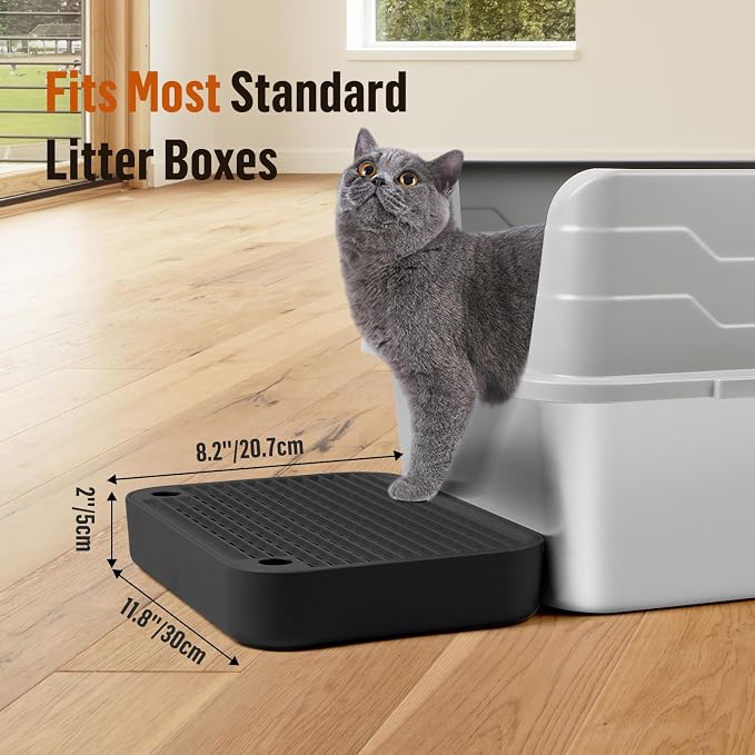 Cat Litter Box Ramp Mat with Filter Function, Cat Step Pedal Stool - Image 2