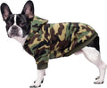 Camo French Bulldog Clothes Dog Hoodie Sweatshirts by MIAODODO