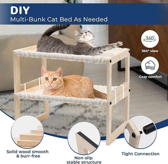 Cat Bed with Washable Pad - Image 6