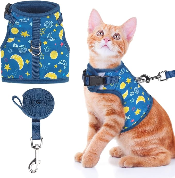BINGPET Cat Harness with Leash Escape Proof by BINGPET