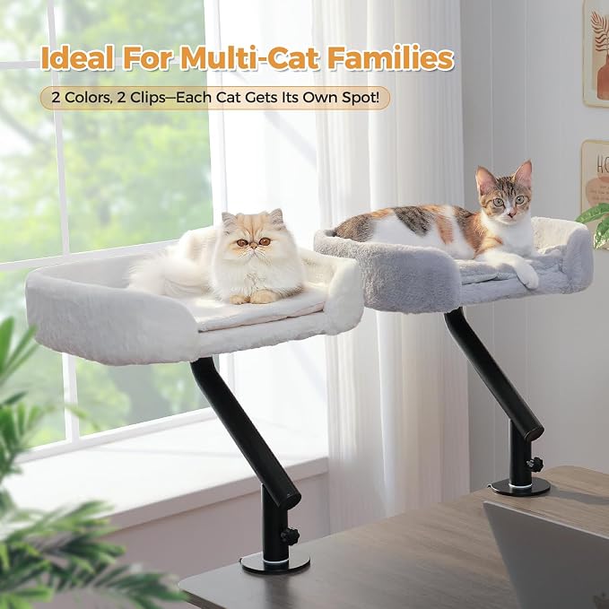 PAWZ Road Cat Desk Bed for Indoor Cats, Cat Bed for Desk Supports Up to 50 lbs - Image 8