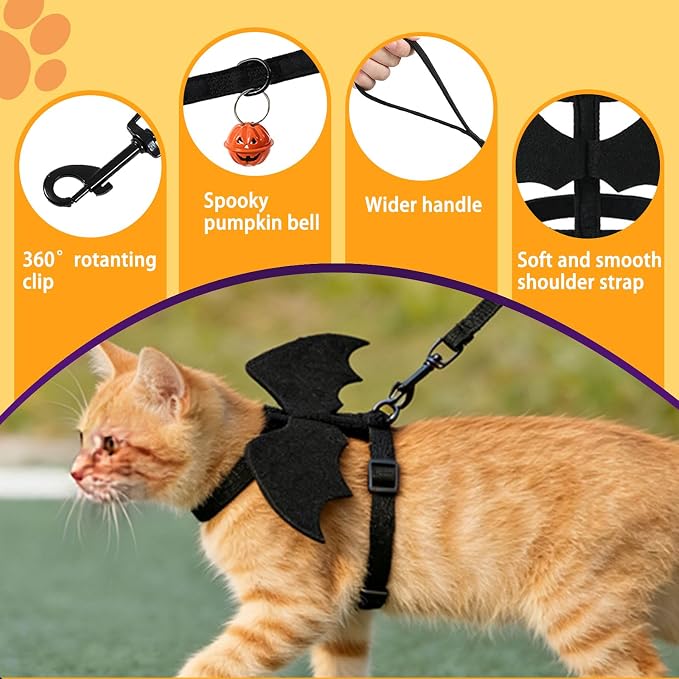 Cat Harness and Leash, Cat Halloween Costumes - Image 5