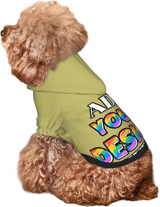 Personalized Dog Hooded Sweatshirt, Custom Pet Pullover Hoodie Design Your Own - Image 7