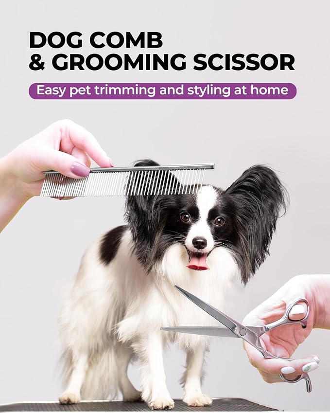 Dog Brush for Shedding Grooming, 6 Pack Long-Pin Brush Set for Long Haired Dog - Image 5