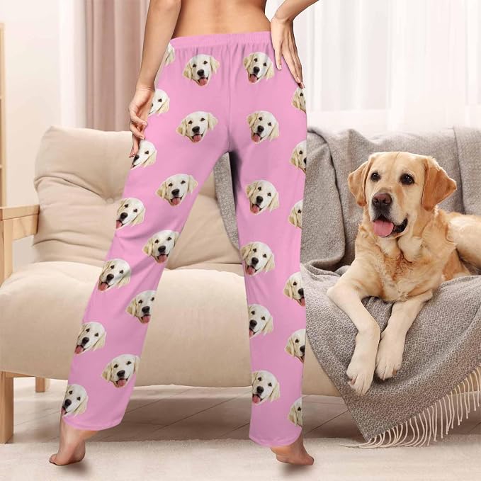 Custom Pajama Pants Women Personalized Face Pajamas Bottom Couple Pajama Pants - Image 2