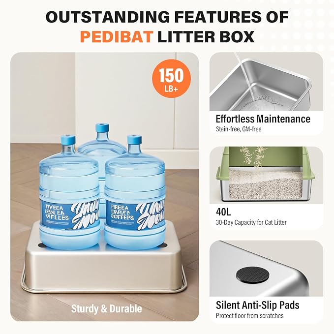 Removable Stainless Steel Cat Litter Box - Image 6