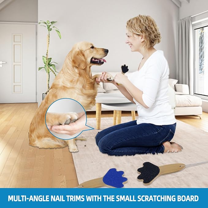 Dog Scratch Board Dog Scratching Pad Multi-Functional Trimming Tool Alternative - Image 2