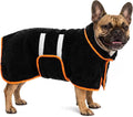 Bienbee Dog Bathrobe, Super Absorbent for Small to Large Dogs, Black M by Bienbee