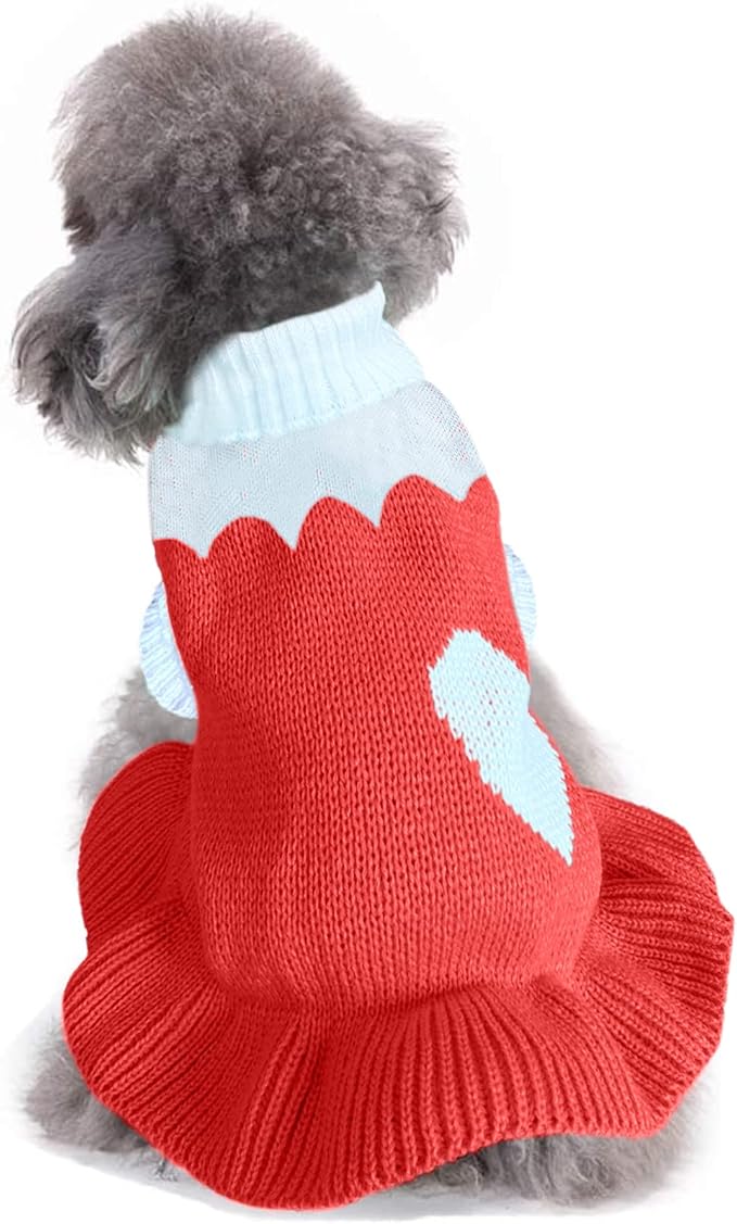 CHBORCHICEN Pet Dog Sweaters Classic Knitwear Turtleneck Winter Warm Puppy by CHBORCHICEN