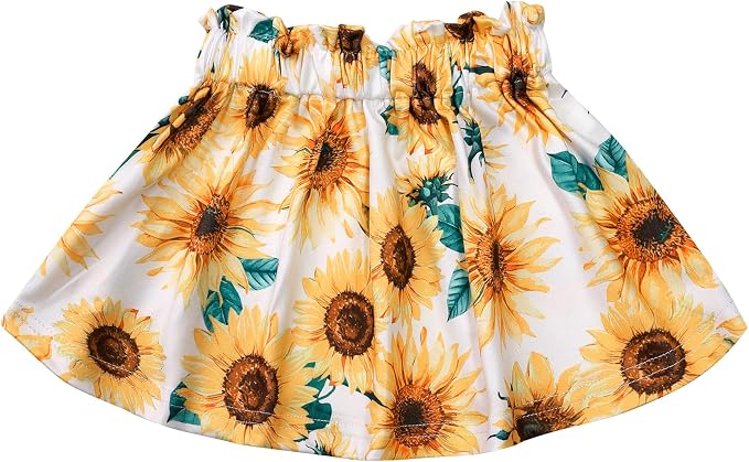 Akyzic Little Girl Skirt Outfit Two Piece Spring Summer Outfit Butterfly Dress - Image 6
