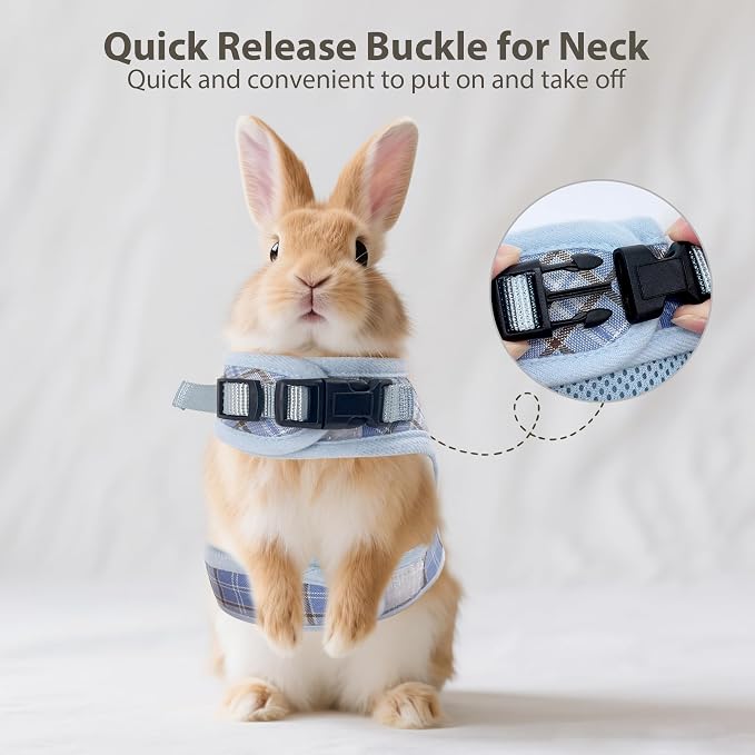 AIITLE Breathable Rabbit Harness and Leash Set - Image 5