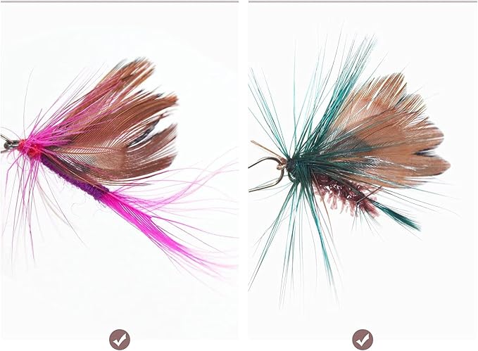 Cat Insect Feather Toys Replacement Cat Toy Wand Refills, 10 Pieces Mini Insect - Image 2