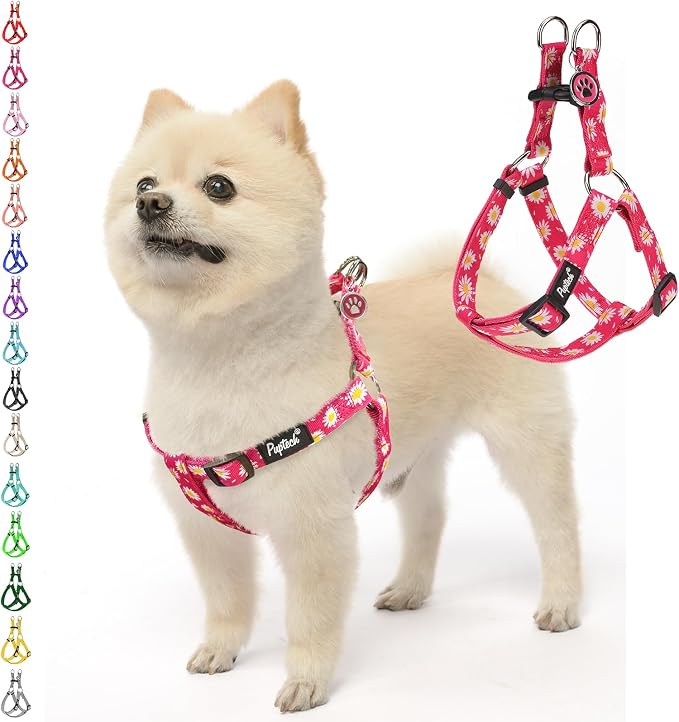 PUPTECK No Pull Dog Harness Soft Adjustable Basic Nylon Step in Puppy Vest by PUPTECK
