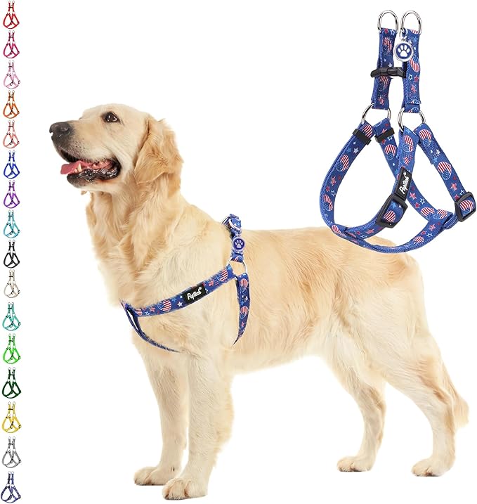 PUPTECK No Pull Dog Harness Soft Adjustable Basic Nylon Step in Puppy Vest by PUPTECK