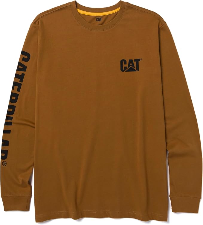 Caterpillar Trademark Banner Long Sleeve Tee Shirts by Caterpillar+Workwear