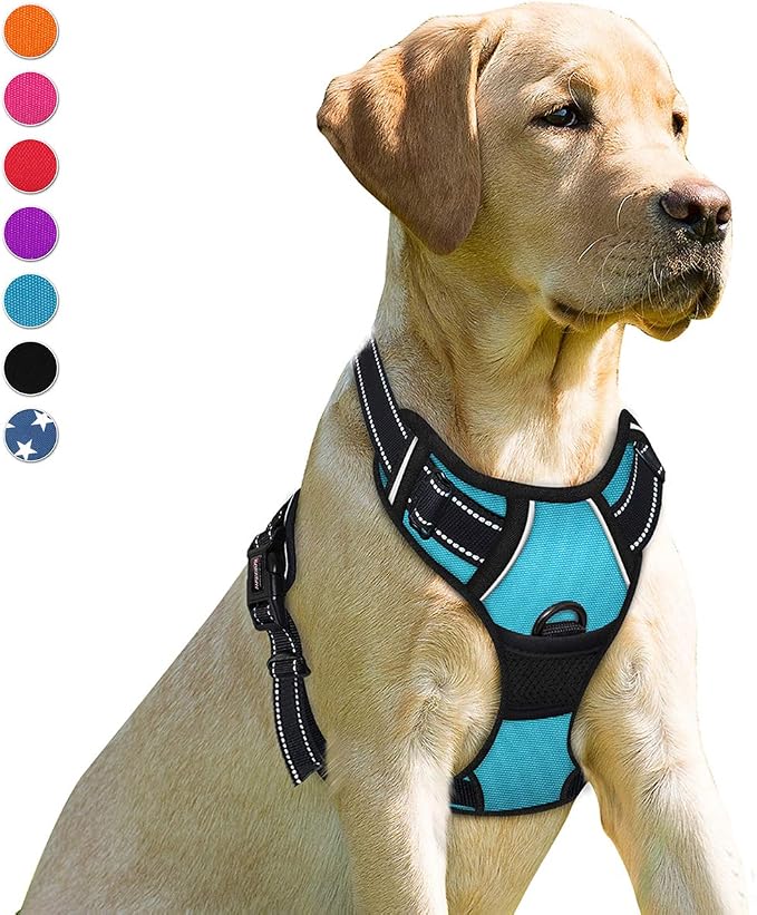 BARKBAY No Pull Dog Harness Front Clip Heavy Duty Reflective Easy Control Handle by BARKBAY