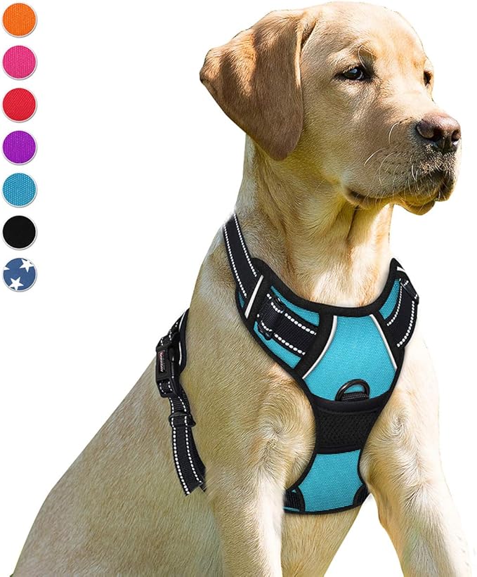 BARKBAY No Pull Dog Harness Front Clip Heavy Duty Reflective Easy Control Handle by BARKBAY