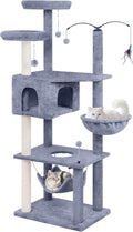 Big Cat Tree, Cat Tower with Multi-Level Condo, Rotating Toy by AIWIKIDE