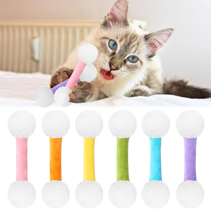 CiyvoLyeen Swabs Catnip Toys Set of 6 Soft Plush Kicker Toys by CiyvoLyeen