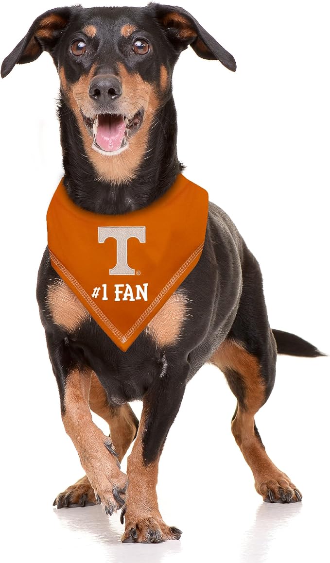 Pets First NCAA Tennessee Volunteers Personalized Tie Around Bandana - Image 2