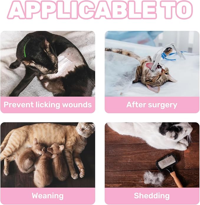 Breathable Cat Recovery Suit for Female/Male, Anti-Licking Kitten Onesie - Image 3